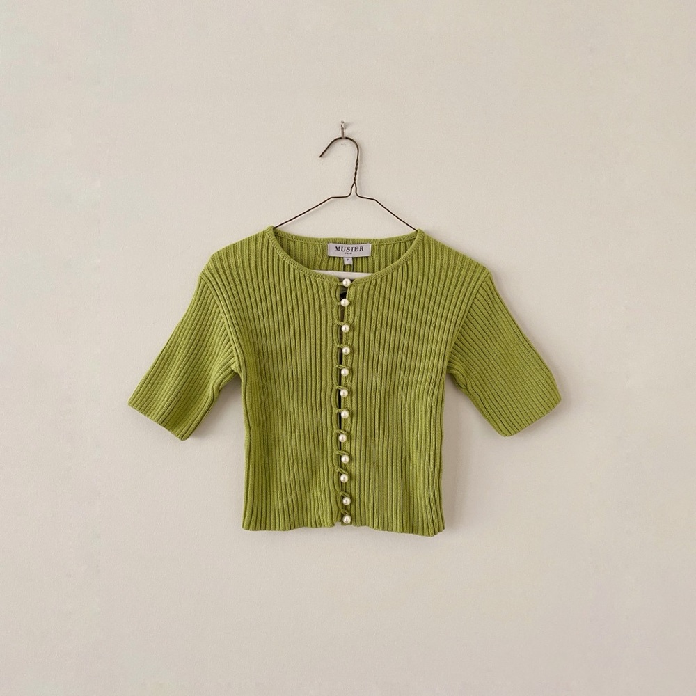 Musier paris Caroline pearl cardigan